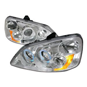 01-03 HONDA CIVIC HALO PROJECTOR HEADLIGHTS CHROME Spec D Halo Projector Headlights (Chrome)