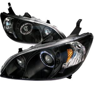 04-05 HONDA CIVIC HALO PROJECTOR HEADLIGHTS CHROME Spec D Halo Projector Headlights (Chrome)