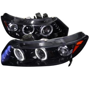 06-11 HONDA CIVIC SMOKED LENS GLOSS BLACK HOUSING PROJECTOR HEADLIGHTS Spec D Projector Headlights (Glossed Black/Smoke)