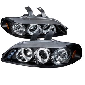 92-95 HONDA CIVIC HALO LED PROJECTOR BLACK Spec D LED Halo Projector Headlights (Black)