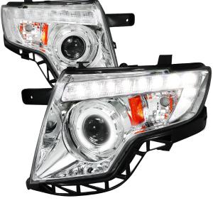 07-10 FORD EDGE PROJECTOR HEADLIGHT CHROME HOUSING Spec D Projector Headlights (Chrome)