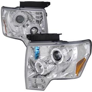 09-11 FORD F150 09-11 FORD F150 DUAL HALO LED PRO H.L Spec D LED Dual Projector Headlights (Chrome)