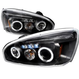 04-08 Chevrolet MALIBU HALO LED PROJECTOR BLACK Spec D LED Halo Projector Headlights (Black)