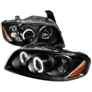 04-06 NISSAN SENTRA BLACK PROJECTOR HEADLIGHT Spec D Projector Headlights (Black)