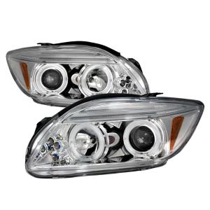 05-10 SCION TC HALO LED PROJECTOR CHROME Spec D LED Halo Projector Headlights (Chrome)