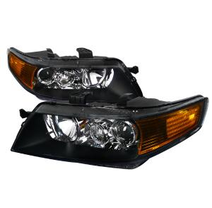 04-05 ACURA TSX PROJECTOR HEADLIGHTS BLACK Spec D Projector Headlights, Black Color