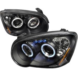 04-05 SUBARU IMPREZA HALO LED PROJECTOR BLACK Spec D LED Halo Projector Headlights (Black)