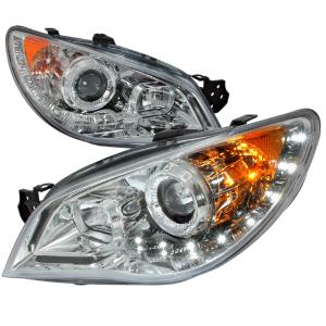 06-07 SUBARU IMPREZA CHROME PROJECTOR HEADLIGHT Spec D Projector Headlights (Chrome)