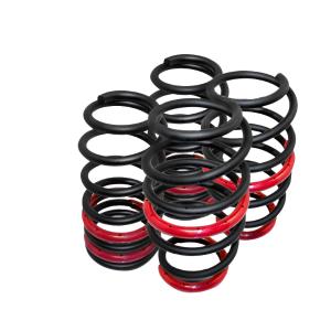 06-08 HONDA CIVIC LOWERING SPRINGS:  BLACK Spec D Lowering Springs (Black/Red)