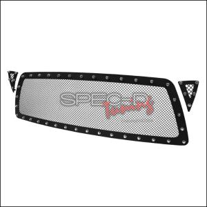 2005-2011 Toyota Tacoma Models Only Spec D 2pc Rivet Style Upper Front Hood Grille Insert