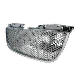 07-08 GMC YUKON MESH GRILL - PUNCH HOLE STYLE CHROME Spec D Mesh Punch Hole Style Grille (Chrome)