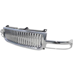 99-02 GMC SIERRA 99-02 GMC SIERRA VERTICAL GRILL - CHROME Spec D Vertical Grille (Chrome)