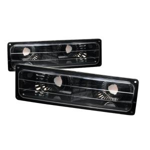 88-98 Chevrolet C10 BUMPER LIGHTS BLACK Spec D Bumper Lights (Black)