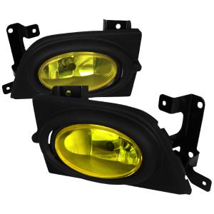 06-08 HONDA CIVIC 4 DOOR OEM FOG LIGHTS YELLOW Spec D Fog Lights - OEM Style, Yellow Color