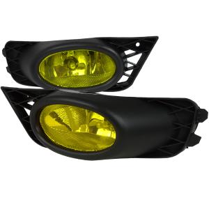 09-12 HONDA CIVIC FOG LIGHT YELLOW LENS 4 DOOR SEDAN Spec D Fog Lights (Amber)