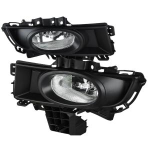 07-08 MAZDA 3 FOG LIGHT KIT CLEAR LENS WITH WIRING Spec D Fog Lights - OEM Style, Clear Color