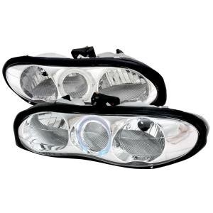 98-01 Chevrolet CAMARO CRYSTAL HOUSING HEADLIGHTS CHROME Spec D Crystal Euro Headlights (Chrome)