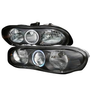 98-01 Chevrolet CAMARO CRYSTAL HOUSING HEADLIGHTS BLACK Spec D Crystal Euro Headlights (Black)