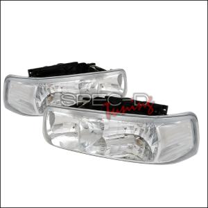 1999-2002 Chevy Silverado Models Only, 2000-2006 Chevy Tahoe Models Only, 2000-2006 Chevy Suburban Models Only Spec D Euro Headlights