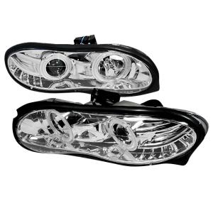 98-02 Chevrolet CAMARO HALO PROJECTOR HEADLIGHTS CHROME Spec D Halo Projector Headlights (Chrome)