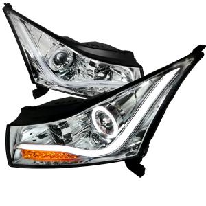 11-14 Chevy Cruze Spec D LED Halo Projector Headlights (Chrome)