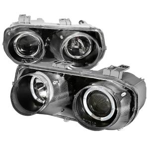 94-97 ACURA INTEGRA HALO PROJECTOR HEADLIGHTS BLACK Spec D Halo Projector Headlights (Black)