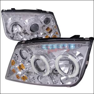 1999-2005 Volkswagen Jetta Mk4 Models Only;;(Do Not Fit On Jetta Made Before May 1999 And Mk5 For 2005 Models) Spec D Dual Halo Projector Headlights