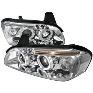 00-01 NISSAN MAXIMA PROJECOTR HEADLIGHT CHROME HOUSING Spec D Projector Headlights - Dual Halo, Chrome Color