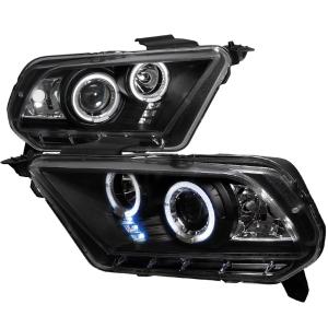 10 Ford Mustang Spec D Projector Headlights (Black)