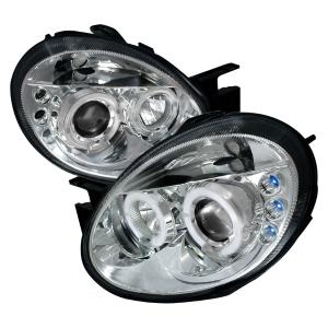 03-05 DODGE NEON HALO LED PROJECTOR CHROME Spec D LED Halo Projector Headlights (Chrome)