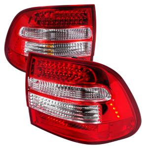 03-06 PORSCHE CAYENNE LED TAIL LIGHTS RED Spec D LED Tail Lights (Red)