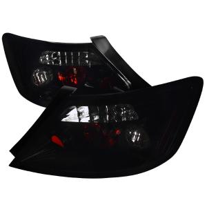 06-10 HONDA CIVIC EURO TAIL LIGHTS GLOSSY BLACK HOUSING WITH SMOKE LENS Spec D Euro Tail Lights (Glossy Black/Smoke)