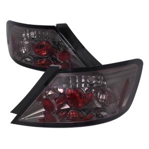 06-10 HONDA CIVIC TAIL LIGHT 2DR SMOKED LENS CHROME HOUSING Spec D Tail Lights (Chrome/Smoke)