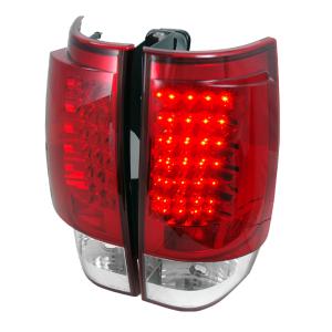 07-10 Chevrolet/GMC DENALI/TAHOE LED TAIL LIGHTS RED Spec D LED Tail Lights (Red)