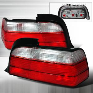 92-98 BMW E36 3 SERIES ALTEZZA TAIL LIGHTS RED CLEAR 2 DOOR Spec D Tail Lights (Red/Clear)