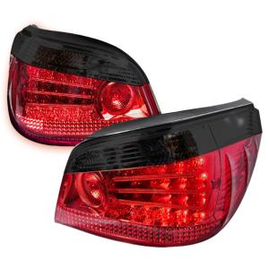 04-09 BMW E60 5 SERIES LED TAIL LIGHTS SMOKE Spec D LED Tail Lights (Smoke)