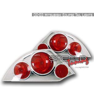 00-03 MITSUBISHI ECLIPSE ALTEZZA TAIL LIGHTS CHROME Spec D Altezza Tail Lights (Chrome)