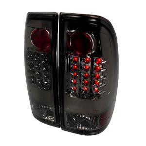 97-03 FORD F150 LED TAIL LIGHTS SMOKE, 99-07 FORD F350 LED TAIL LIGHTS SMOKE, 99-07 FORD F250 LED TAIL LIGHTS SMOKE Spec D LED Tail Lights (Smoke)