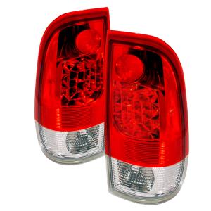 97-03 FORD F150 LED TAIL LIGHTS RED, 99-07 FORD F350 LED TAIL LIGHTS RED, 99-07 FORD F250 LED TAIL LIGHTS RED Spec D LED Tail Lights (Red)