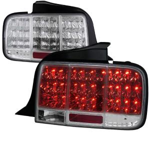 05-09 FORD MUSTANG 05-09 FORD MUSTANG SEQ LED T.L - CHROME Spec D Sequential LED Tail Lights (Chrome)