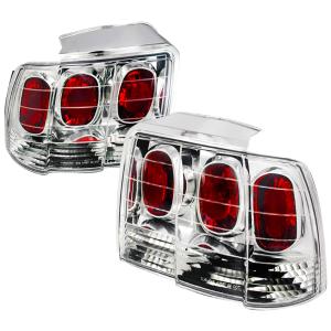 99-04 FORD MUSTANG ALTEZZA TAIL LIGHT CHROME Spec D Tail Lights, Chrome Color