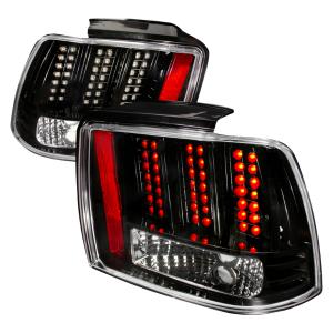 99-04 FORD MUSTANG LED TAIL LIGHTS BLACK Spec D LED Tail Lights (Black)