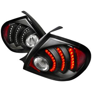 03-05 DODGE NEON LED TAIL LIGHTS BLACK Spec D LED Tail Lights (Black)