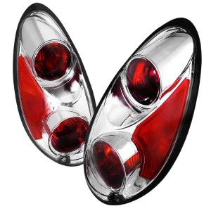 00-04 CHRYSLER PT CRUISER EURO TAILIGHTS CHROME HOUSING Spec D Euro Tail Lights (Chrome)