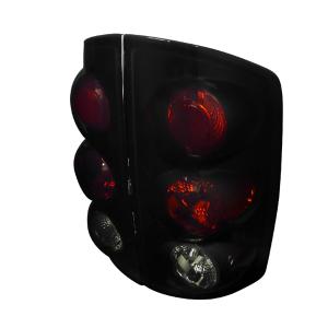 02-06 DODGE RAM EURO TAIL LIGHTS GLOSSY BLACK HOUSING WITH SMOKE LENS Spec D Euro Tail Lights (Glossy Black/Smoke)