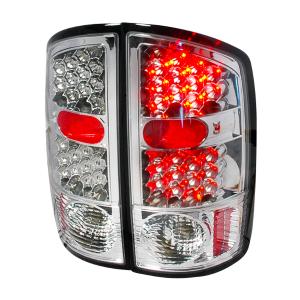 02-06 DODGE RAM LED TAIL LIGHTS CHROME Spec D LED Tail Lights (Chrome)