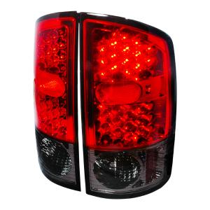 02-06 DODGE RAM LED TAIL LIGHTS RED Spec D LED Tail Lights (Red)