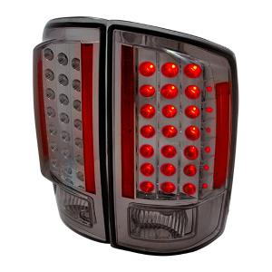 07-08 DODGE RAM LED TAIL LIGHTS SMOKE Spec D LED Tail Lights (Smoke)