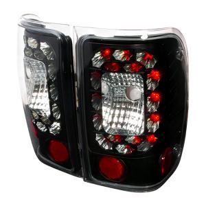 01-03 FORD RANGER LED TAIL LIGHTS BLACK Spec D LED Tail Lights (Black)