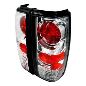 82-93 Chevrolet S10 EURO TAILIGHTS CHROME HOUSING Spec D Tail Lights, Chrome Color